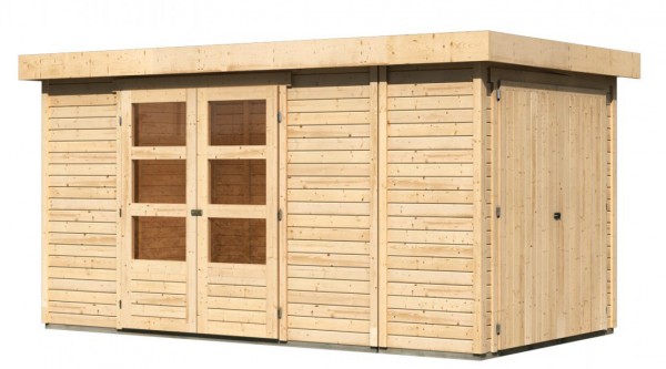 Gartenhaus RETOLA 4 SET MIT ANBAUSCHRANK 19 mm 3,02 x 2,17 m