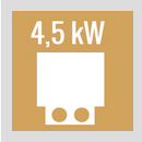 4,5 kW Ofen integr. Steuerung