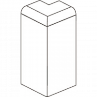 Außenecke selbstklebend Profil 15 MK | 20 PK Fußleiste (2er-Pack) Außenecke selbstklebend Profil 15 MK | 20 PK Fußleiste (2er-Pack)