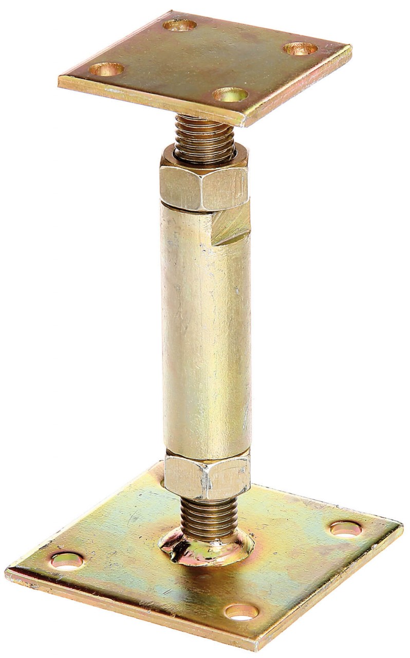 Pfostenträger zum Aufschrauben höhenverstallbar 70 x 150  190 mm