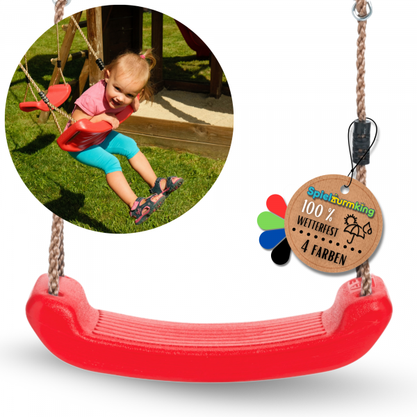 Schaukelsitz Kunststoff LEONIE wetterfest - Robuste Schaukel für Spielturm &amp; Garten