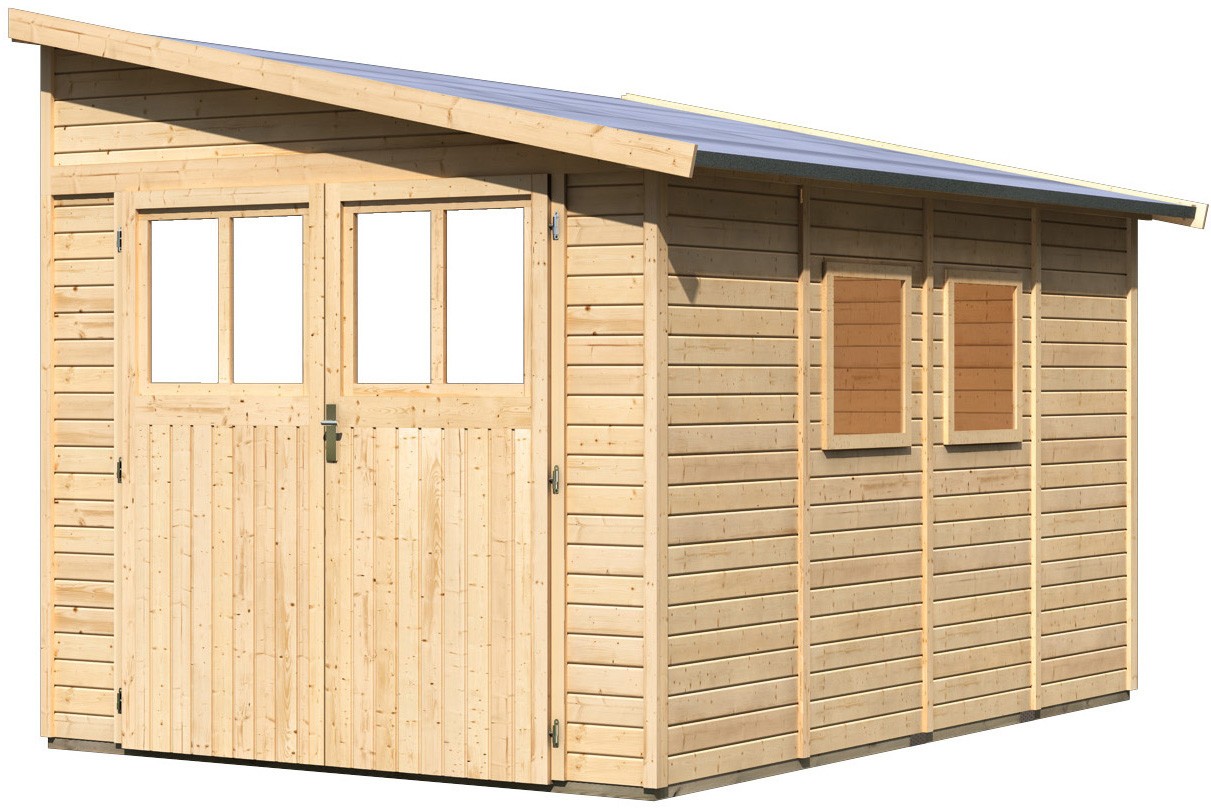 Karibu  Gartenhaus Anbau BOMLITZ 4 19 mm 2,38 x 3,55 m 68863