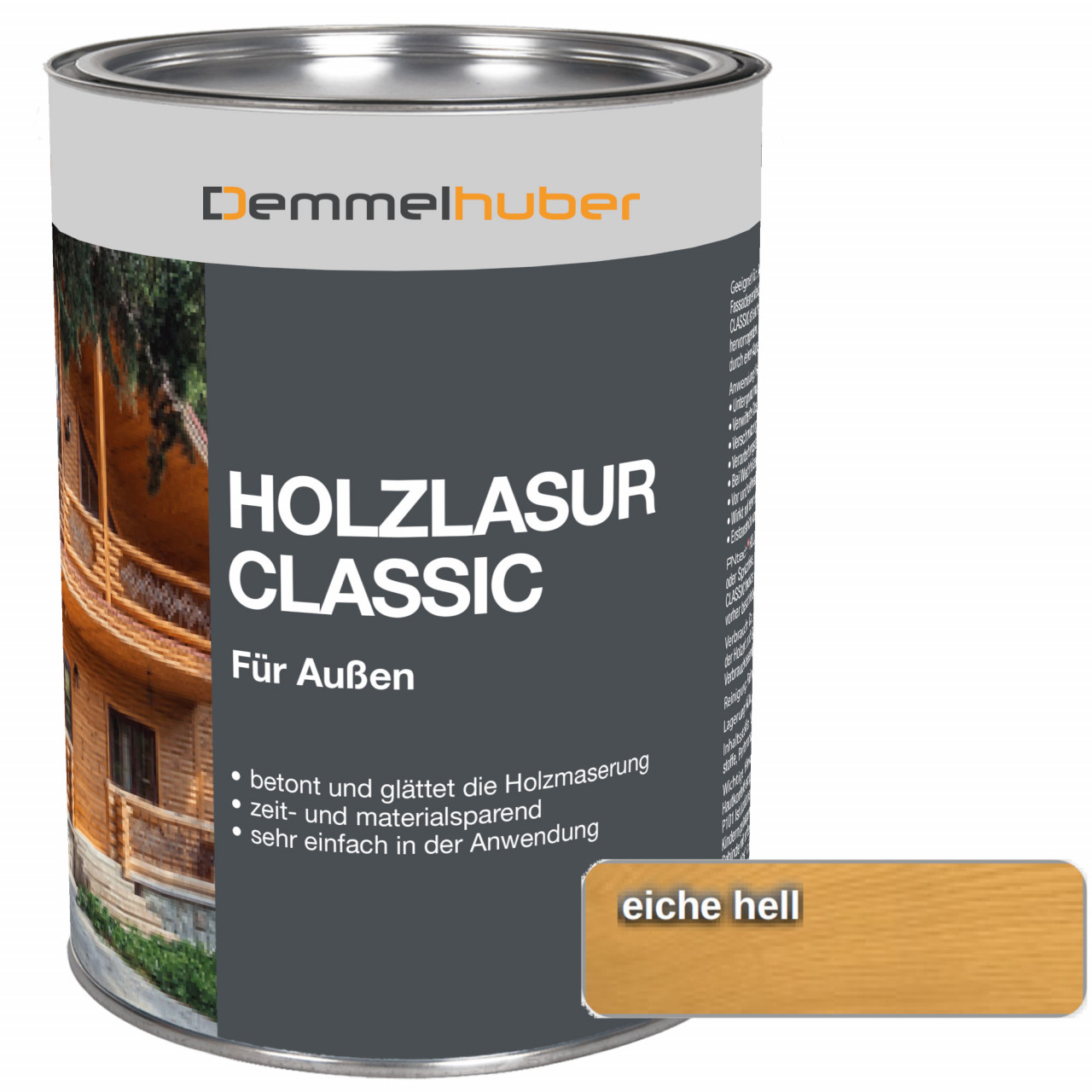 Holzschutzlasur CLASSIC Eiche hell 075 Liter