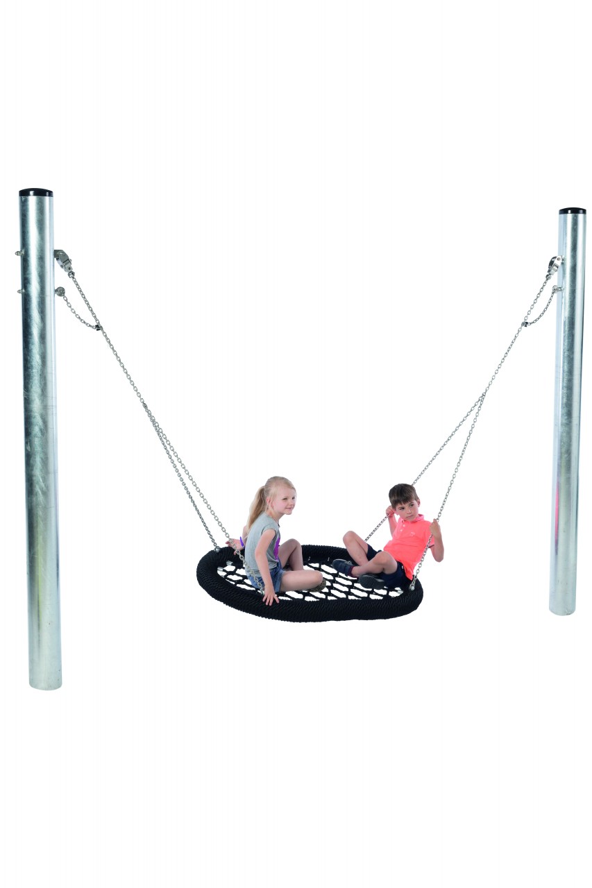 Nestschaukel OVAL PRO mit Stahlpfosten