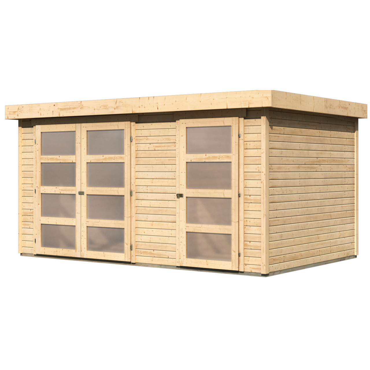Gartenhaus MÜHLENTRUP 3 19 mm 404 x 332 m Naturbelassen