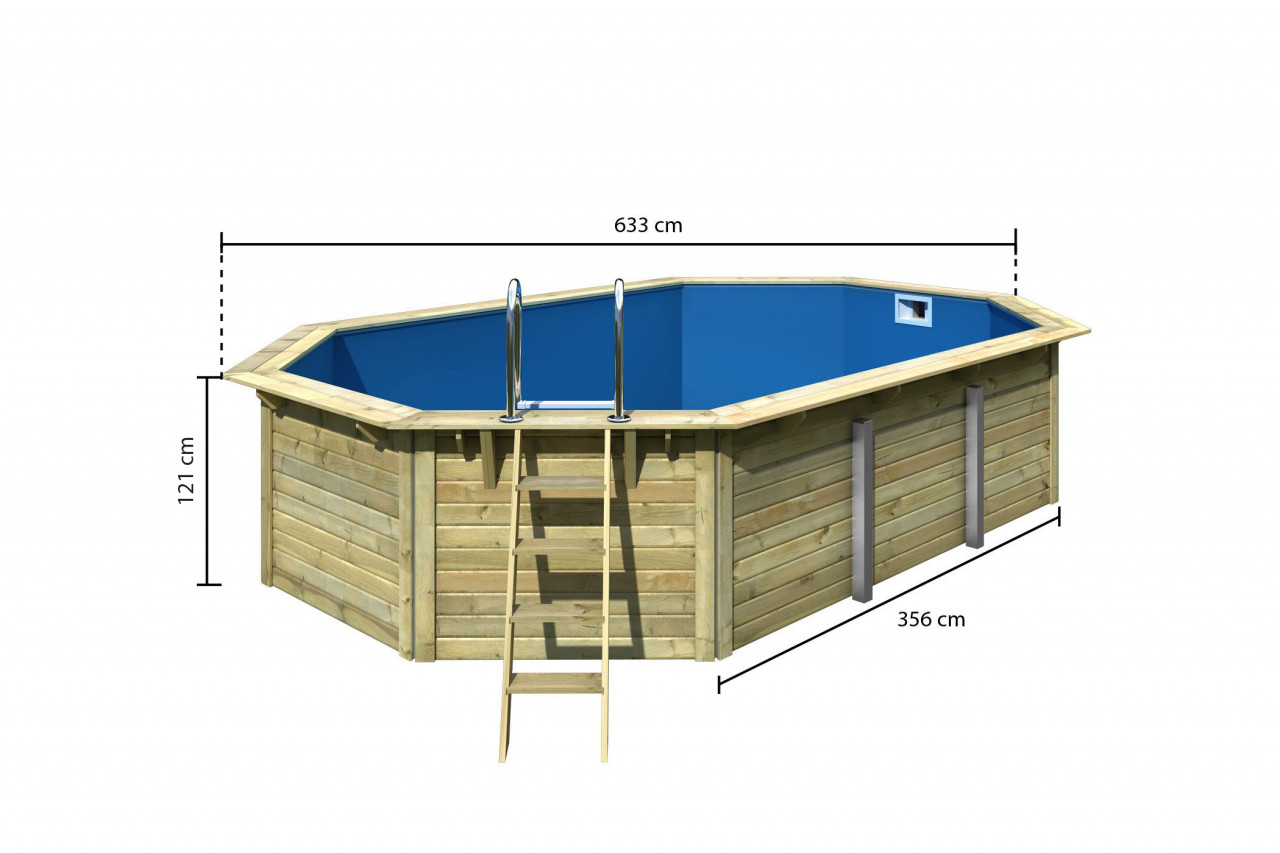 KARIBU Pool, beige, 19150 l