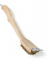 Grillbürste Holz mit Messing-Borsten 45 cm Grillbürste Holz mit Messing-Borsten 45 cm