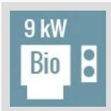 9.0 kW Bio-Kombiofen inkl. Steuergerät