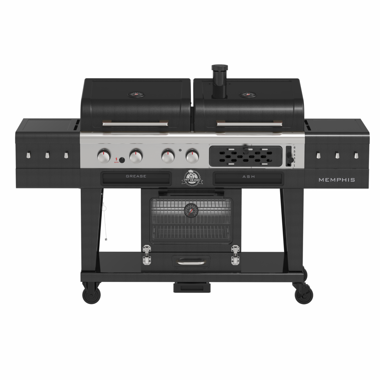 Kombigrill MEMPHIS ULTIMATE 2.0 Gasgrill Holzkohlegrill und elektrischer Smoker