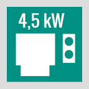 4,5 kW Ofen inkl. Steuergerät