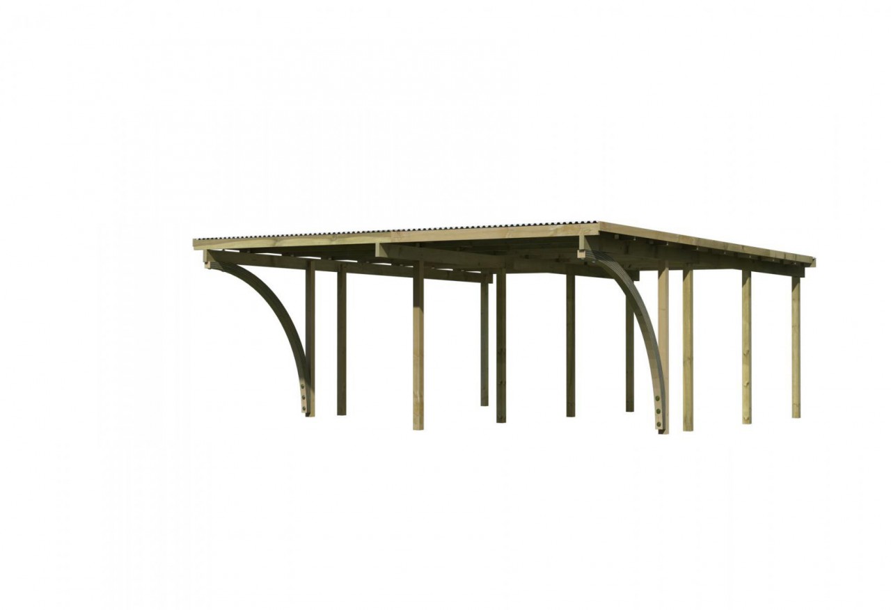 Doppelcarport Eco 2 527 x 576 m 2 Einfahrtsbögen