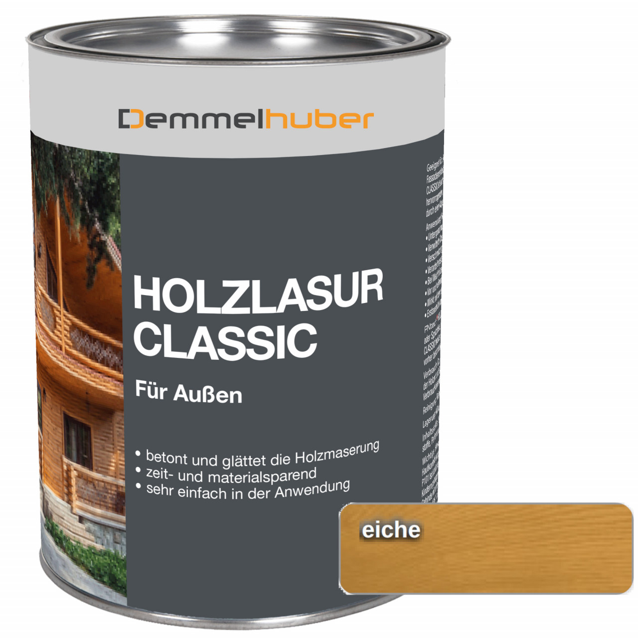 Holzschutzlasur CLASSIC Eiche 075 Liter