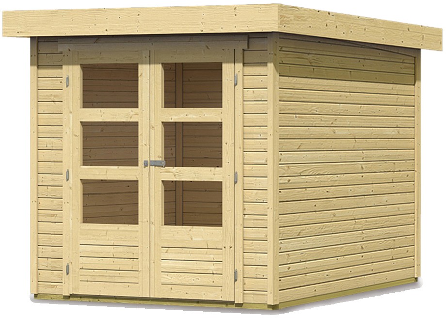 Karibu  Gartenhaus ASKOLA 2 19 mm 2,13 x 2,17 m naturbelassen  Gartenhaus Askola 2 73059