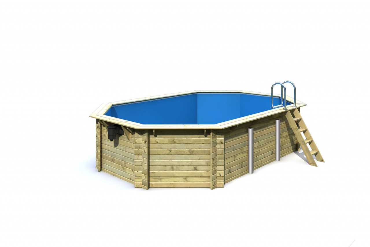 Achteck POOL 600 x 400 m 38 mm Modell 4 ohne