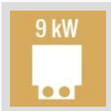 9.0 kW Ofen integr. Steuerung