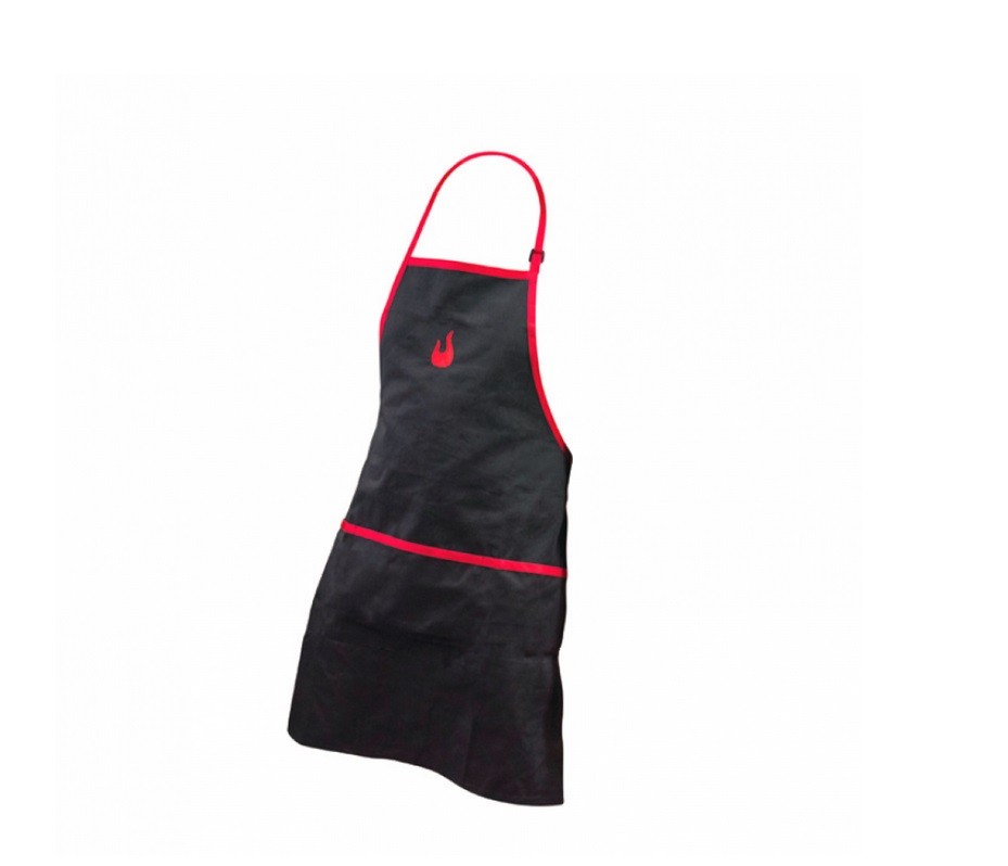 Grillschürze schwarz rot
