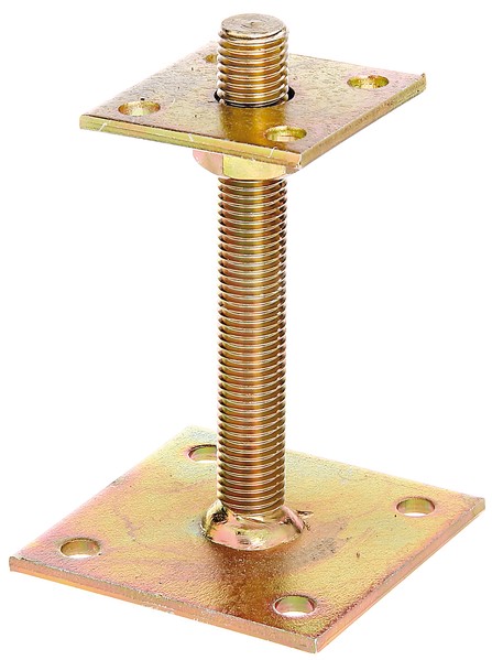IPfostenträger zum Aufschrauben höhenverstallbar 70 x 30  150 mm