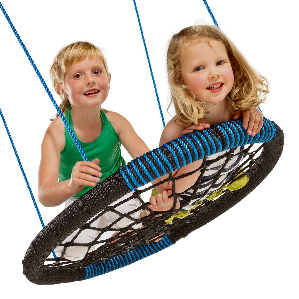 Nestschaukel Oval 100 cm in Blau für Kinder Outdoor Nest Schaukel für den Garten - Blau - AXI