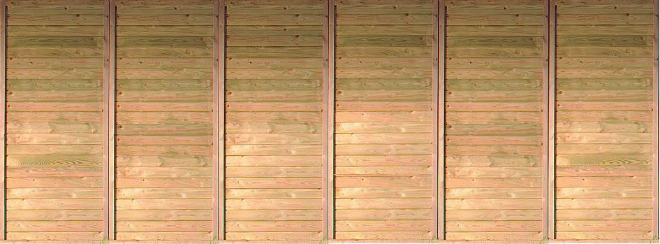 Karibu Rückwand für Carport, Doppelcarport