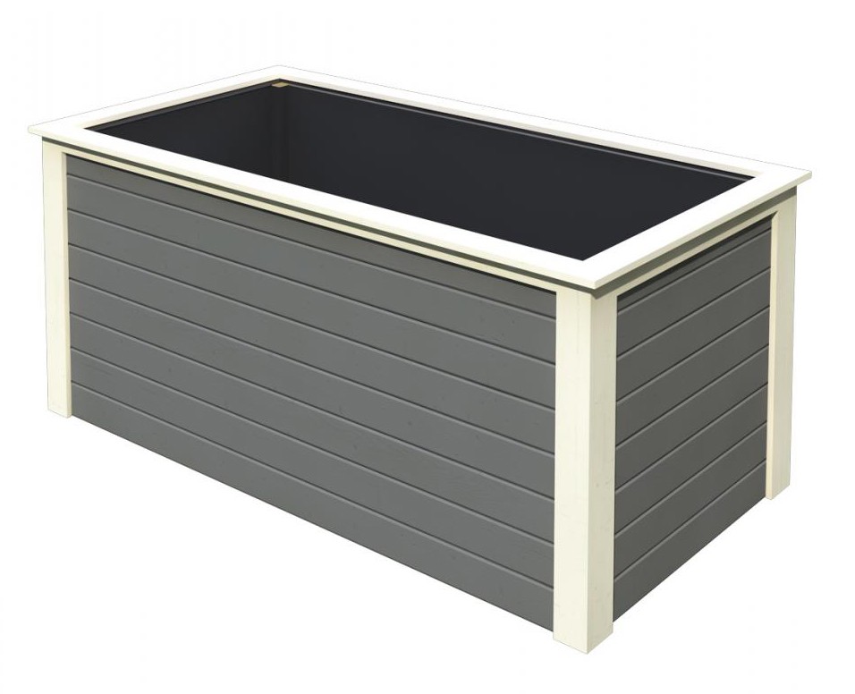 Hochbeet 1 28 mm 209 x 111 cm Terragrau