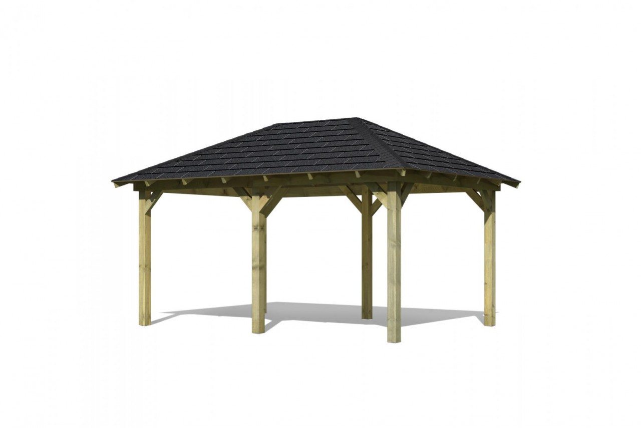 Karibu Pavillon Perida Sparset Holzpavillon günstig