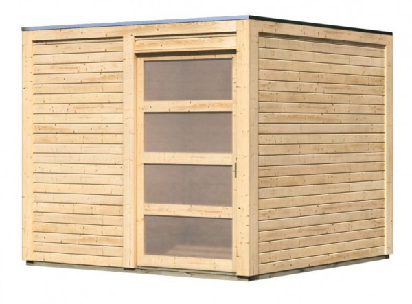 Gartenhaus QUBIC 19 mm 2,46 x 2,46 m