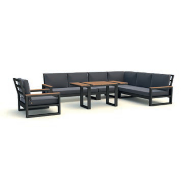 Gartenlounge Set SOHO 6-Sitzer mit Polster