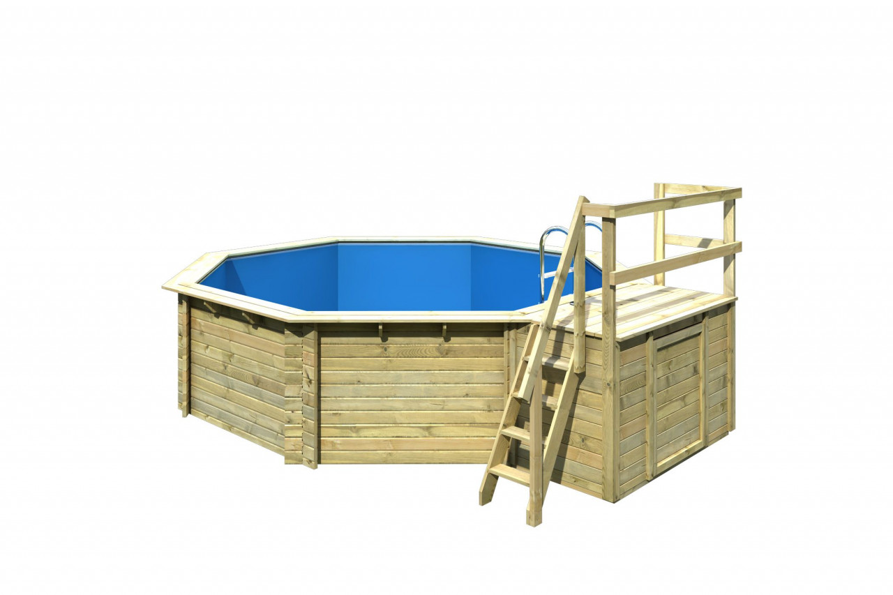 Achteck POOL 470 x 470 38 mm Modell 2 Terrasse B ohne