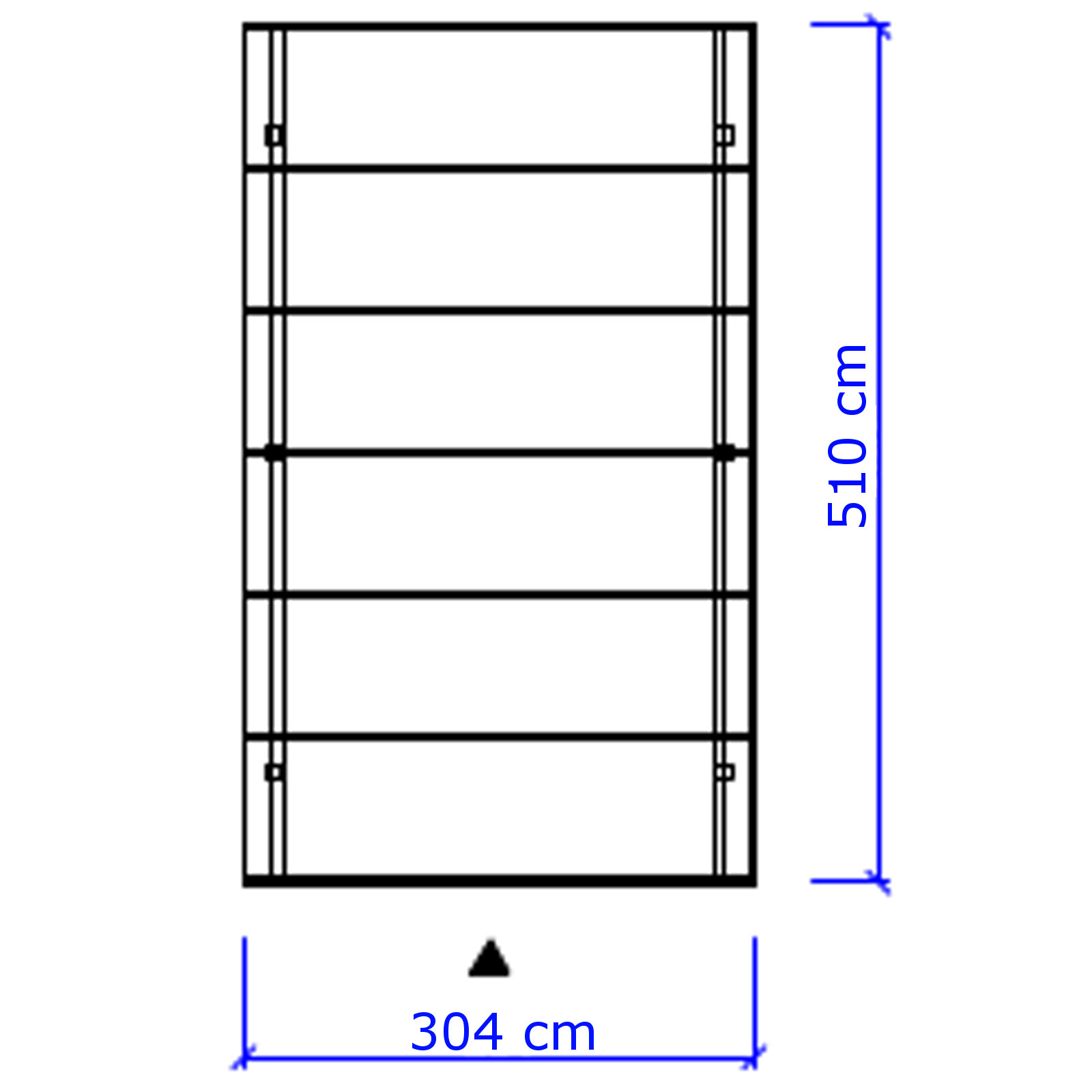 Carport ELBE 1 Einzelcarport 3,04 x 5,10 m | Carports | Carports & Garagen  | Garten & Freizeit