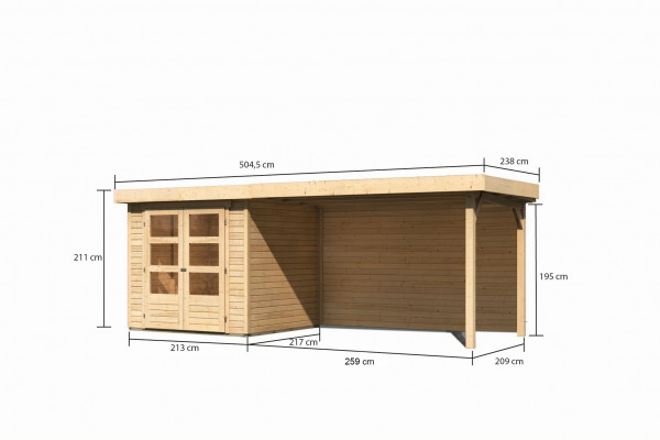 Gartenhaus ASKOLA 2 19 mm 2,13 x 2,17 m