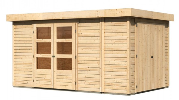Gartenhaus RETOLA 6 SET MIT ANBAUSCHRANK 19 mm 3,02 x 2,46 m