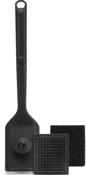 Grillbürste ESSENTIAL, Edelstahlborsten &amp; Scheuerpad