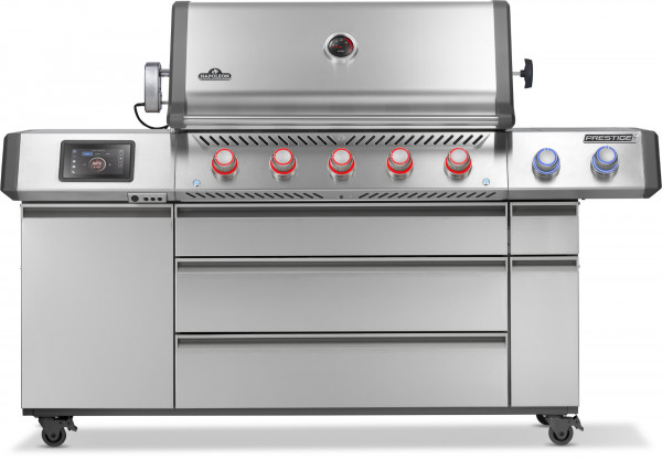 Gasgrill PRESTIGE® 665V CONNECTED RSIB, Edelstahl, inkl. Drehspieß