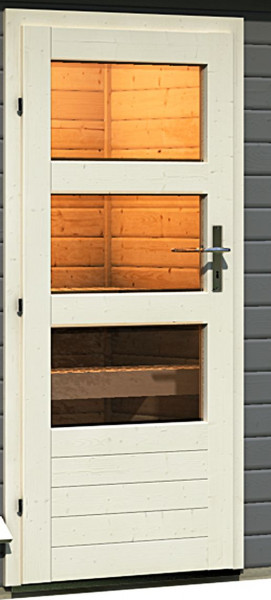 Saunatür Außensauna Modern 0,83 x 1,77 m