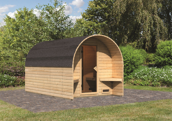 Gartensauna FASSHAUS 3 2,19 x 3,85 m