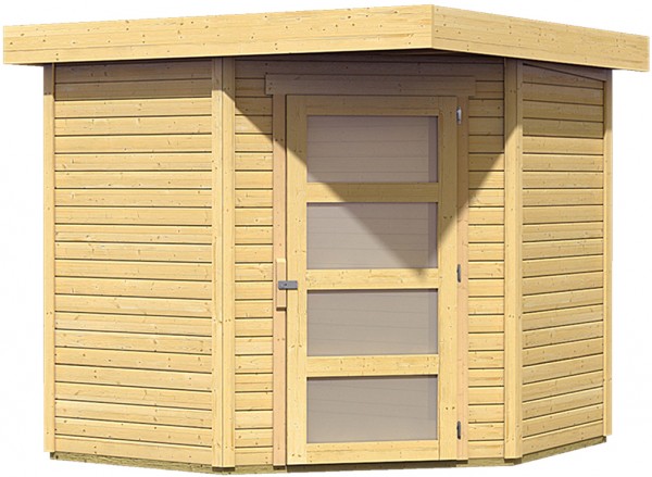 Gartenhaus Holz SCHWANDORF 3 2,13 x 2,17 m 19 mm Flachdachhaus