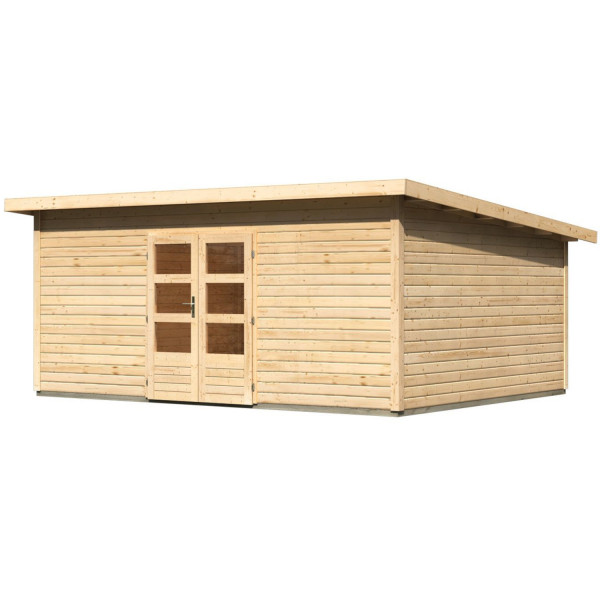 Gartenhaus Holz NORTHEIM 6 4,88 x 3,66 m 38 mm Flachdachhaus