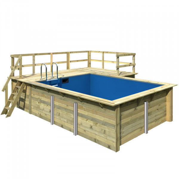 Rechteck POOL 3,50 x 3,20 / 4,40 / 5,30 m 44 mm Modell 1