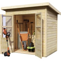 Gartenhaus Holz MERSEBURG 5 2,42 x 2,14 m 14 mm Geräteschuppen Gartenhaus Holz MERSEBURG 5 2,42 x 2,14 m 14 mm Geräteschuppen