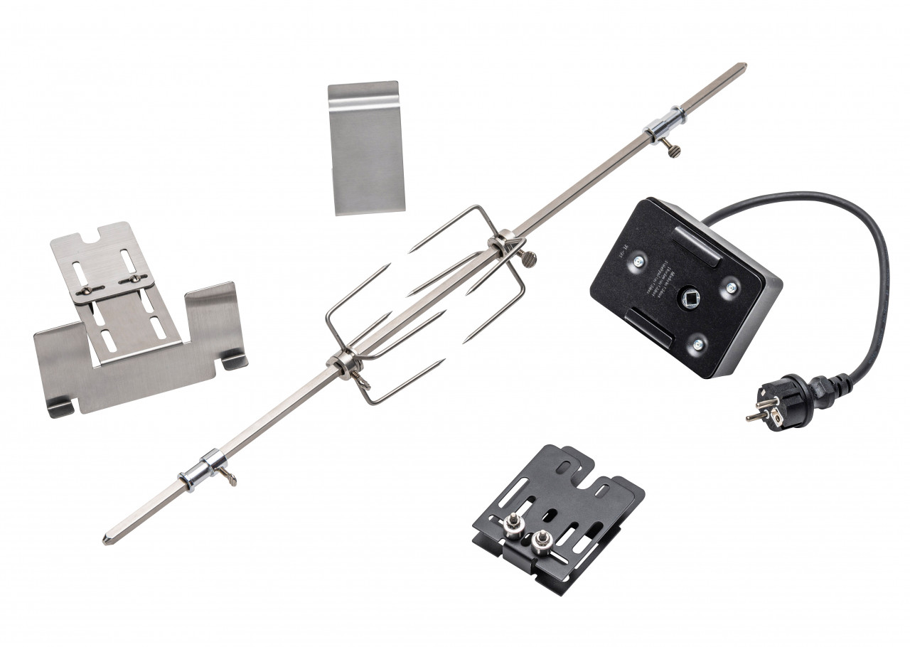 Drehspieß universal für 2  6 Brenner Gasgrills