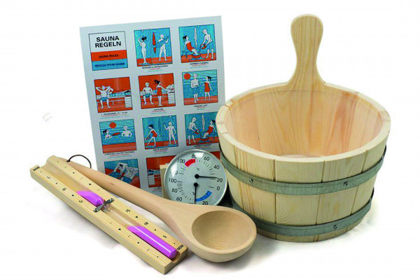 Sauna Set CLASSIC 6-teilig Saunazubehör