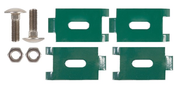 Eckverbinder zur Verbindung zweier Doppelstabmatten grün 2 Stk Metallzäune & Drahtzäune - Alberts