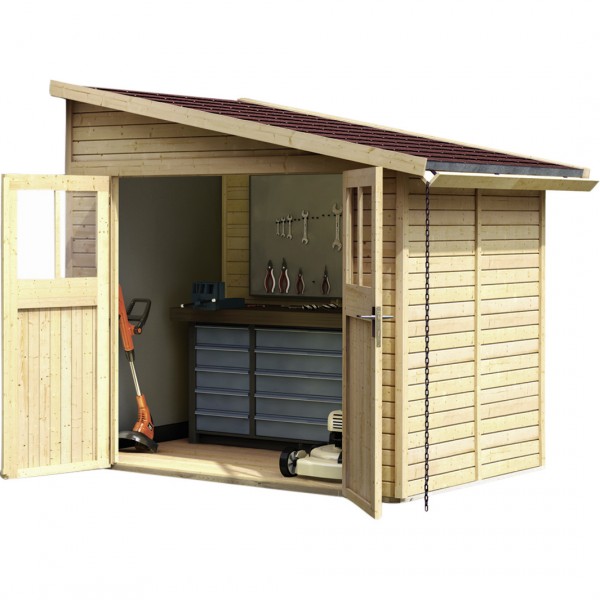 Gartenhaus Anbau BOMLITZ 2 19 mm 1,81 x 1,81 m