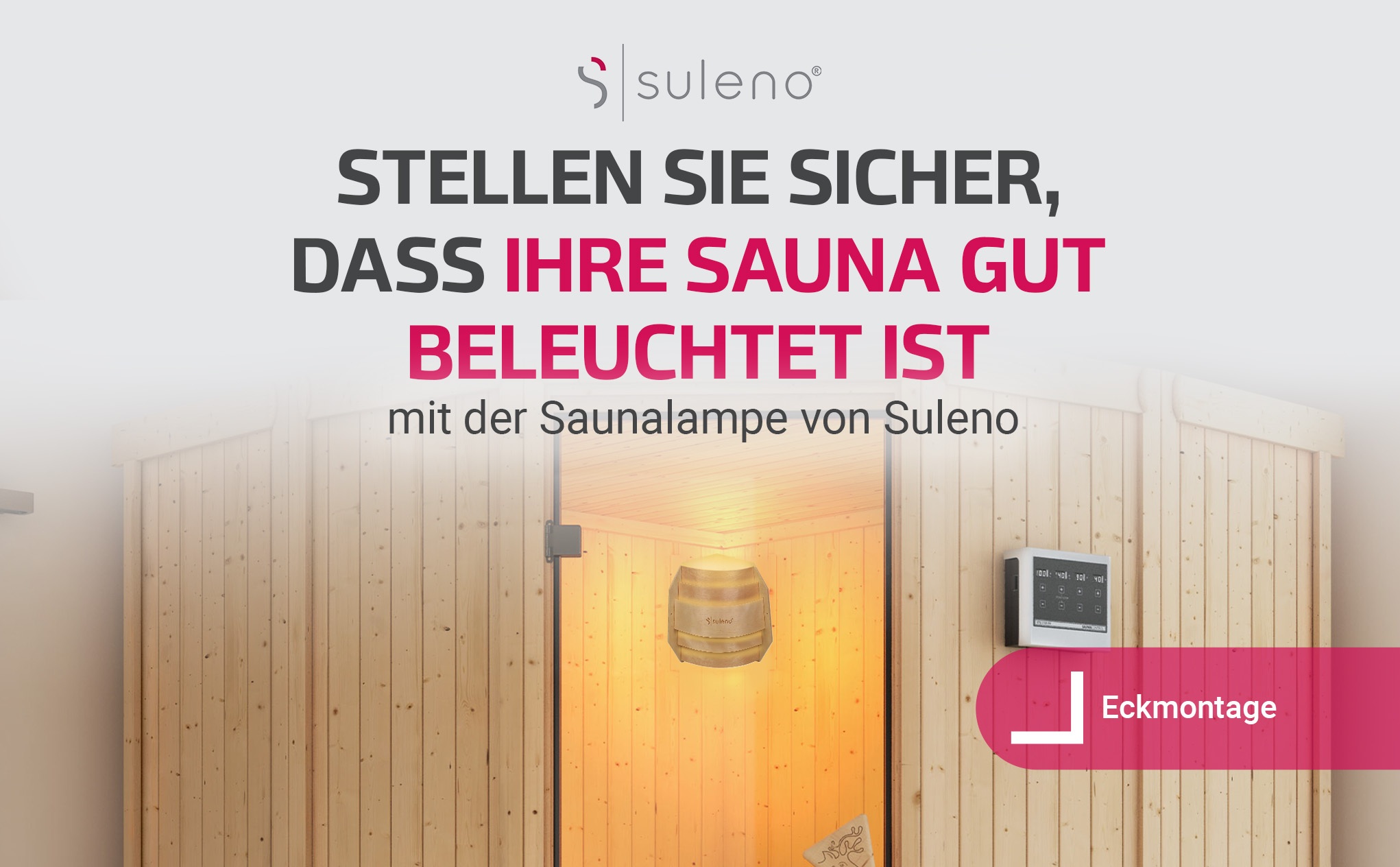 Suleno Saunaleuchte BELLA Saunalampe für Saunakabine