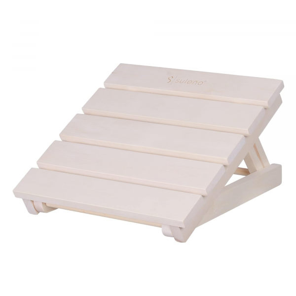 Sauna Kopfstütze Espenholz – Modell JARI – ergonomisch, stabil &amp; 3-fach verstellbar