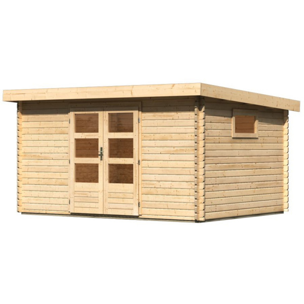 Gartenhaus Holz TRITTAU 5 3,87 x 2,97 m 38 mm Blockbohlenhaus