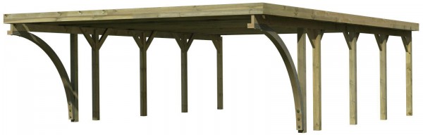 Doppelcarport Classic 3 Stahl-Dach 5,63 x 7,78 m