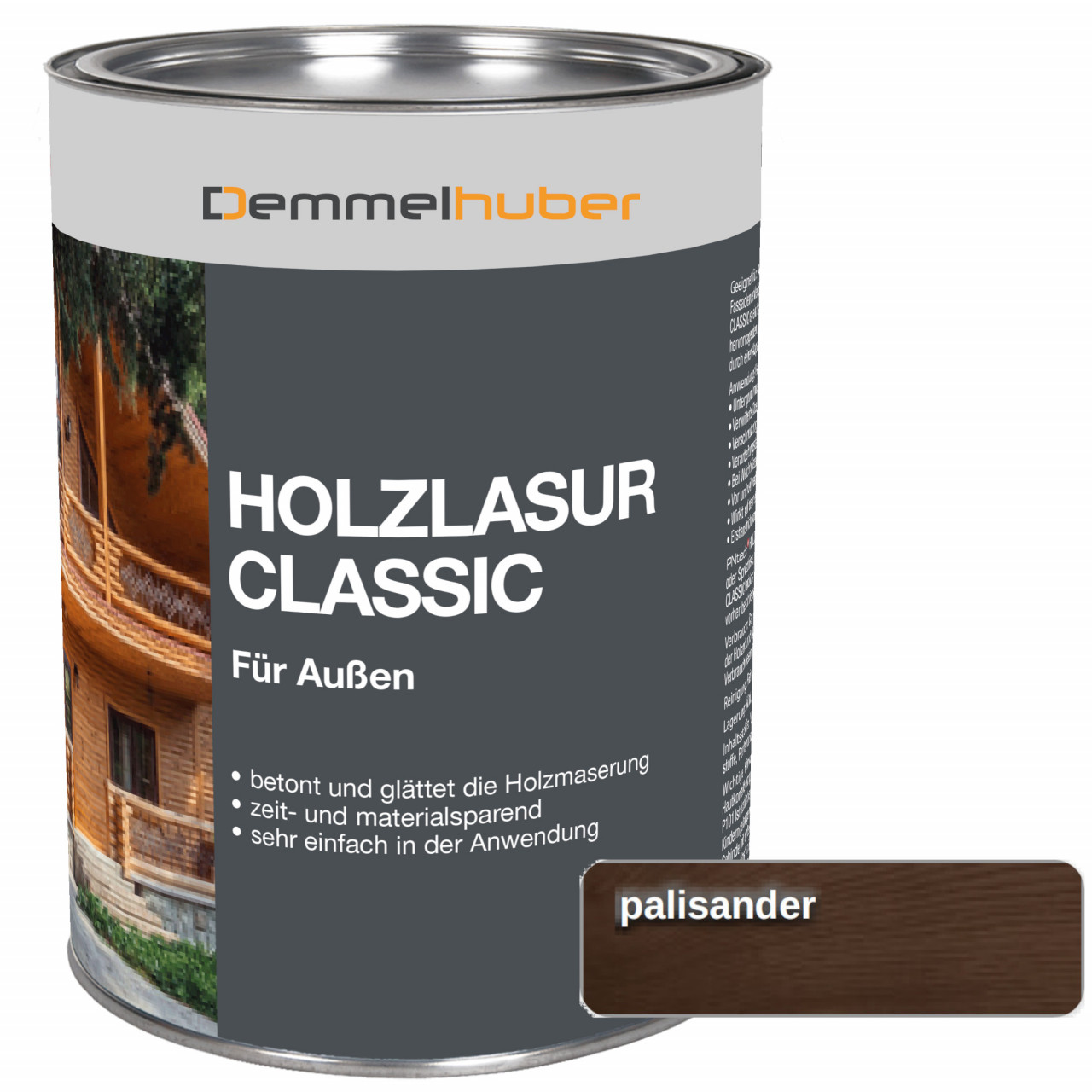 Holzschutzlasur CLASSIC Palisander 25 Liter