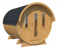 Saunafass TINTA Ø 2,35 x 3,30 m Thermoholz Saunafass TINTA Ø 2,35 x 3,30 m Thermoholz
