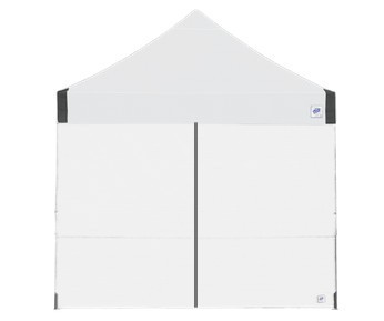 Pavillon Seitenwand 3 m ECLIPSE Weiß Mit Reißverschluss